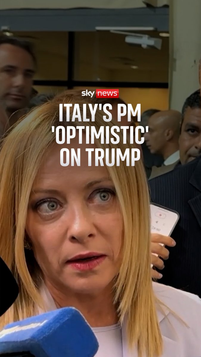 'I'm quite optimistic.' Mark Stone asks Italy's PM Giorgia Meloni whether she thinks US President Donald Trump will 'stay the course' on the Gaza peace plan.
