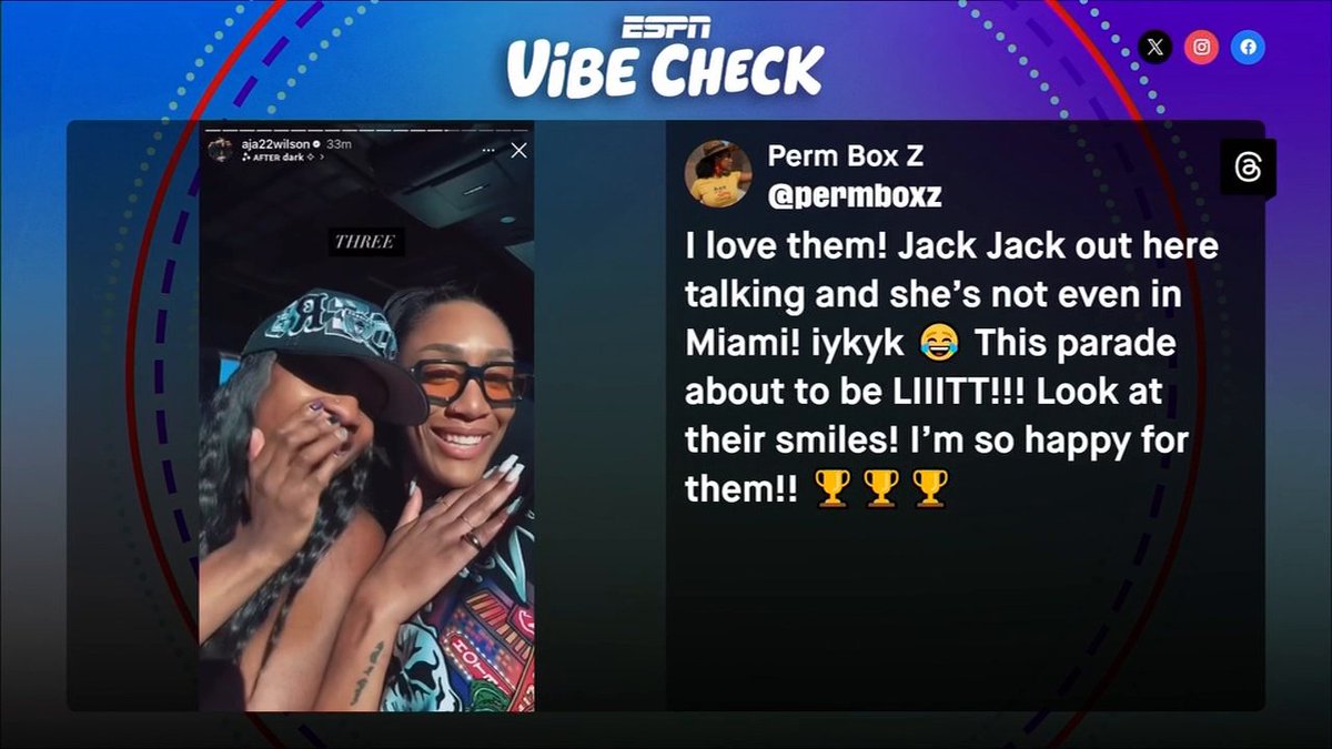 How have Jackie Young and her teammates been celebrating since winning a WNBA Championship? 🏆 ⭐ Stream Vibe Check exclusively on Disney+
