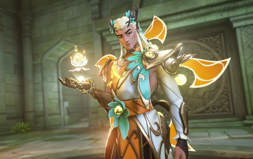 Overwatch 2 Mythic Divine Druid Lifeweaver Skin Hero Select Screen and In-Game 🪷