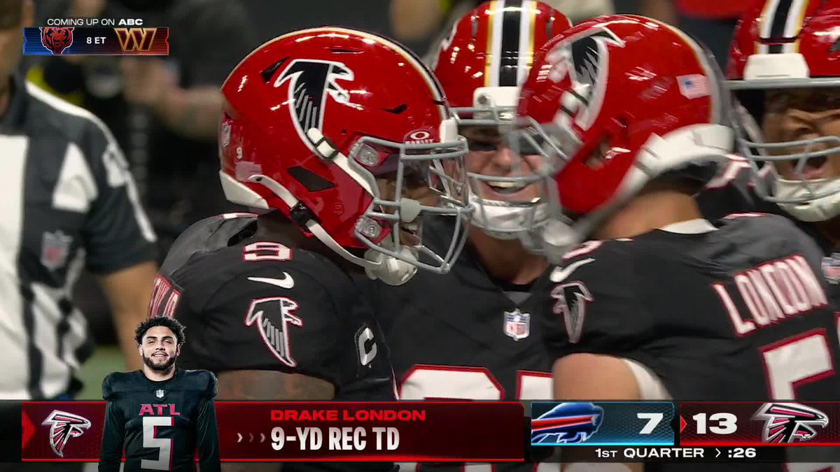 DRAKE LONDON WITH THE SNATCH AND REACH FOR THE TD 😤