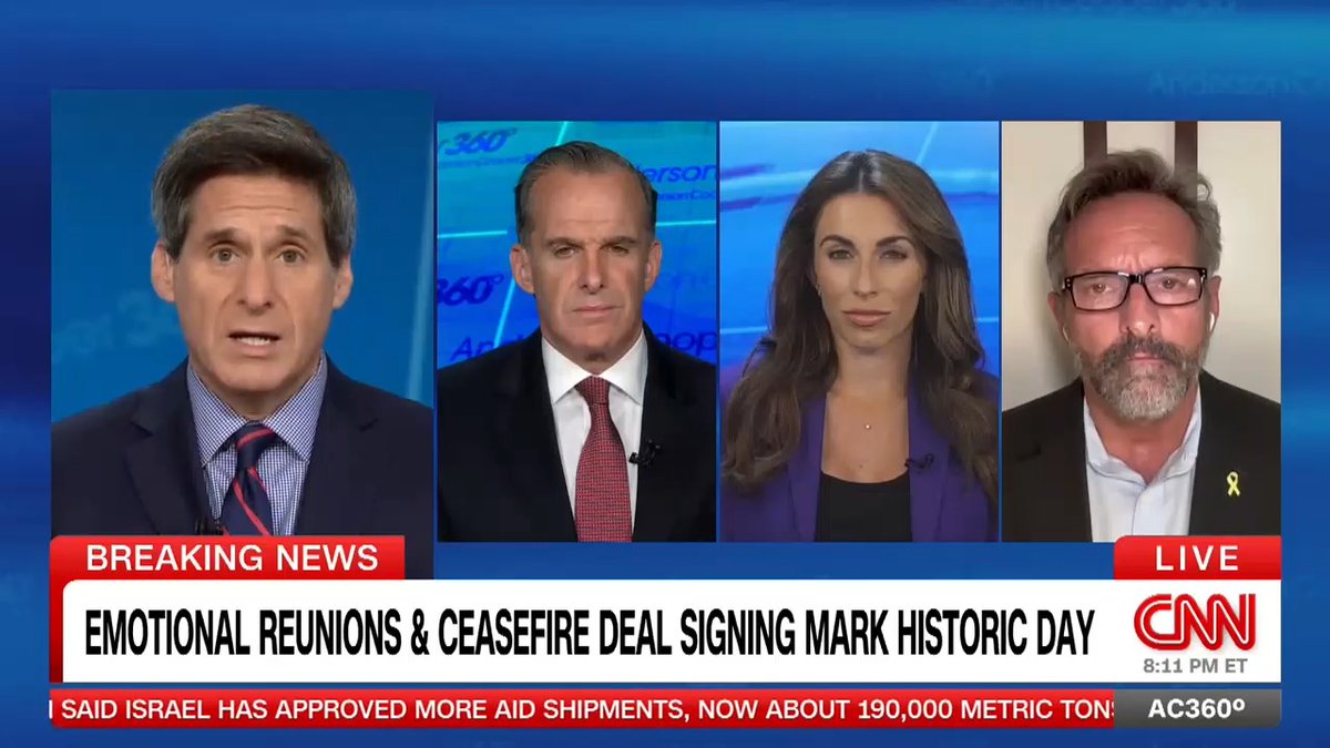 "Watching a mother grab her son, tears of joy, shouts, people shaking with emotion": Former Special Presidential Envoy for Hostage Affairs Roger Carstens and CNN Global Affairs Analyst Brett McGurk discuss the release of the hostages from Gaza and what could come next.