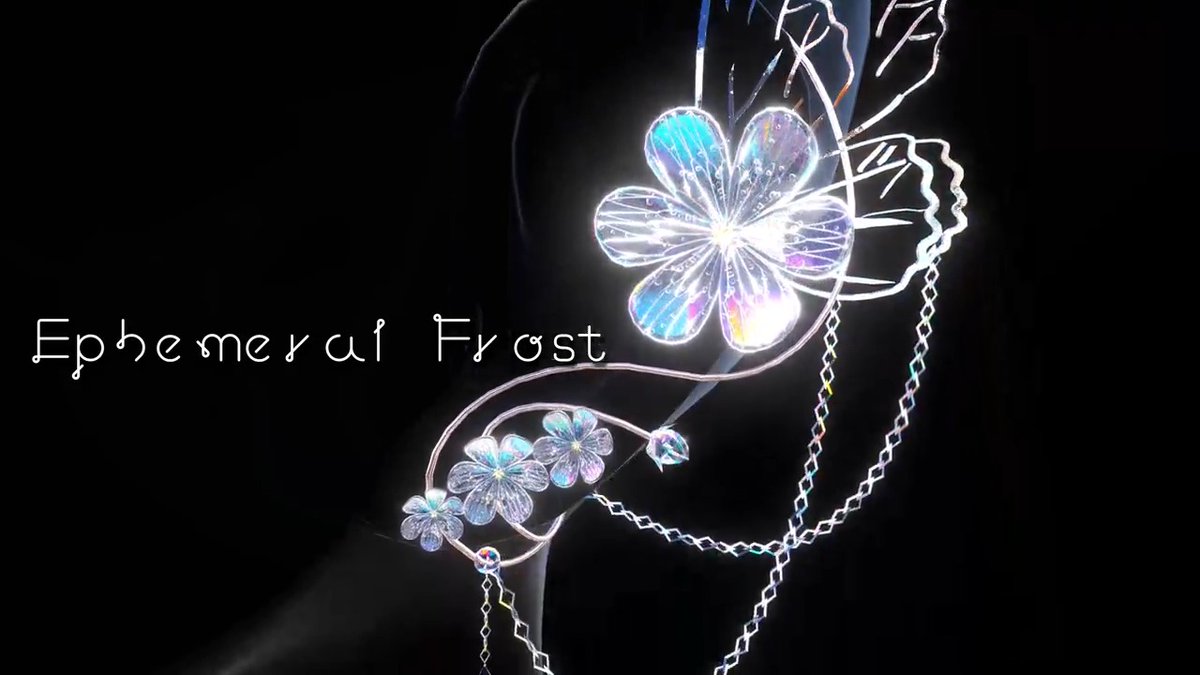 🧊🌺透明花のイヤーカフ🌺🧊 💎✨Ephemeral Frost✨💎 10/21までセール中 🎁発売記念🎁 抽選で3名様にプレゼント!!👇応募方法 ①この投稿を李ポスト&amp;いいね💖 ② haru-same.obj@はるさめ雑貨店をフォロー!! ③BOOTHページで💖を押すだけ!! ⌛️締切:10/13👇BOOTHリンクはリプ欄へ👇