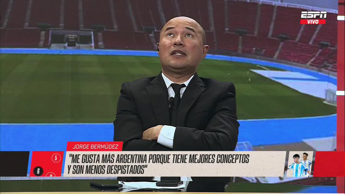 #ESPNEquipoFColombia "Me gusta más Argentina que Colombia, tiene MEJORES CONCEPTOS y son menos DESPISTADOS" Jorge Bermudez y su opinión sobre el duelo de semifinales en el Mundial Sub-20 entre Argentina y Colombia ▶️ No te pierdas EQUIPO F en el Plan Premium de #DisneyPlus