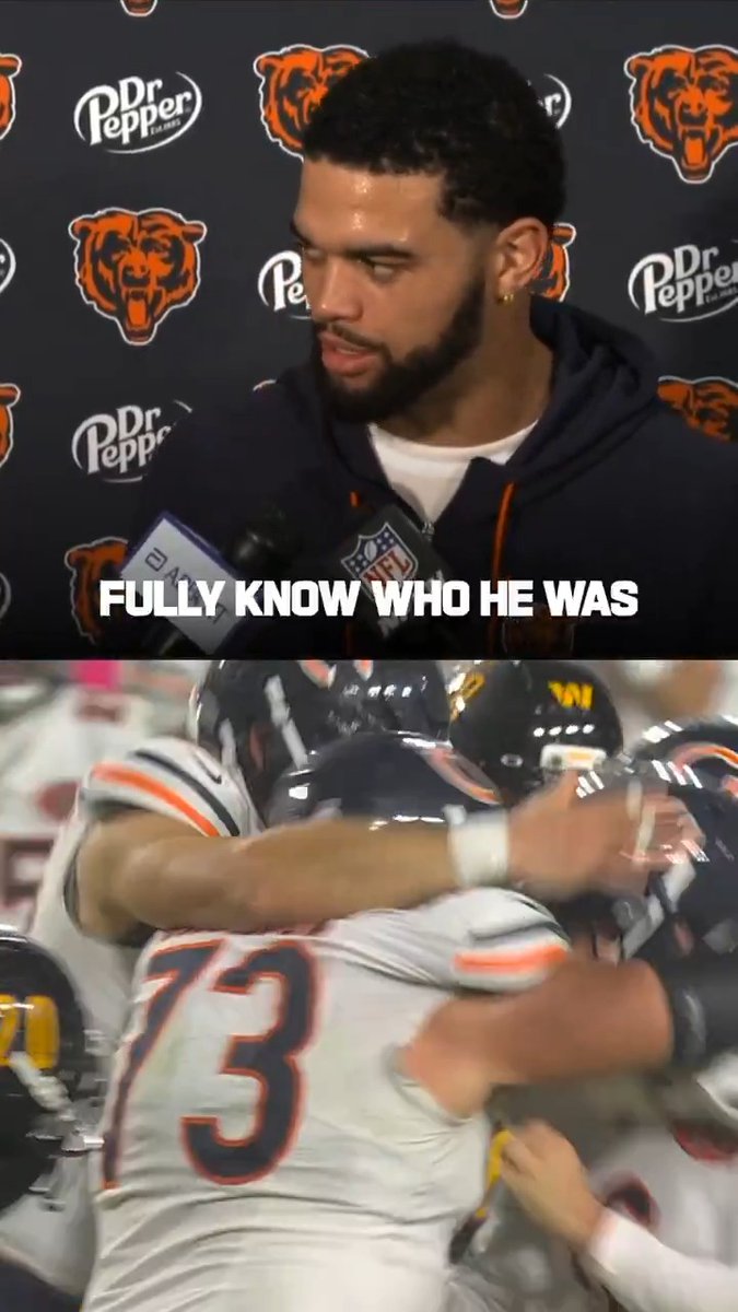 Caleb Williams is happy for his new kicker 🙌 @chicagobears