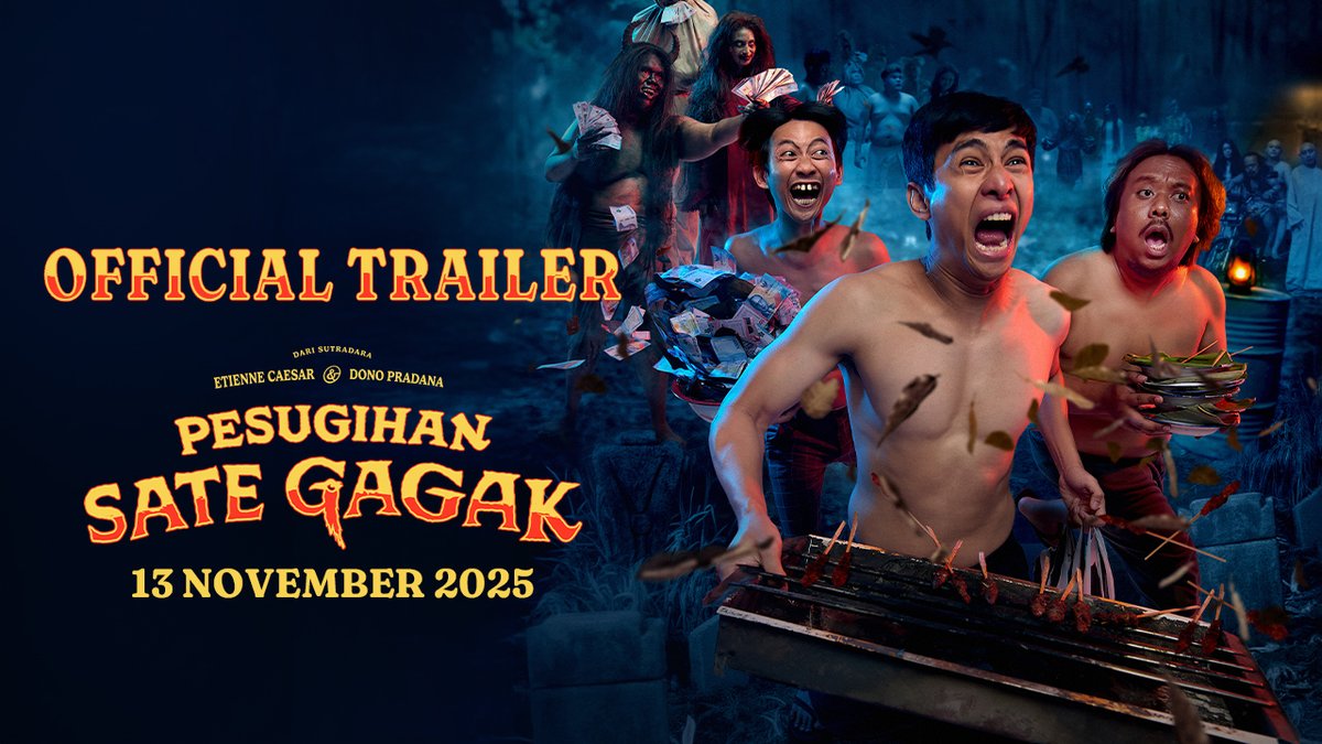 Anjir menarik juga ini Pesugihan Sate Gagak 😂 Muncul lagi horor komedi, tapi cerita dan kemasan horor komedinya terlihat sangat menarik ✨ 13 November di bioskop!