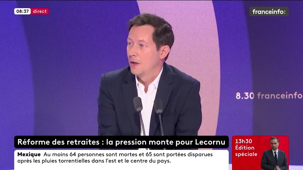 🔴 Réforme des retraites➡️ ”Les gens qui vous disent qu’on peut la suspendre savent que notre système de retraites est déjà déficitaire et que dans quelques années, il est mort. Ce ne sont pas eux qui payeront les conséquences”, selon François-Xavier Bellamy, vice-président de LR
