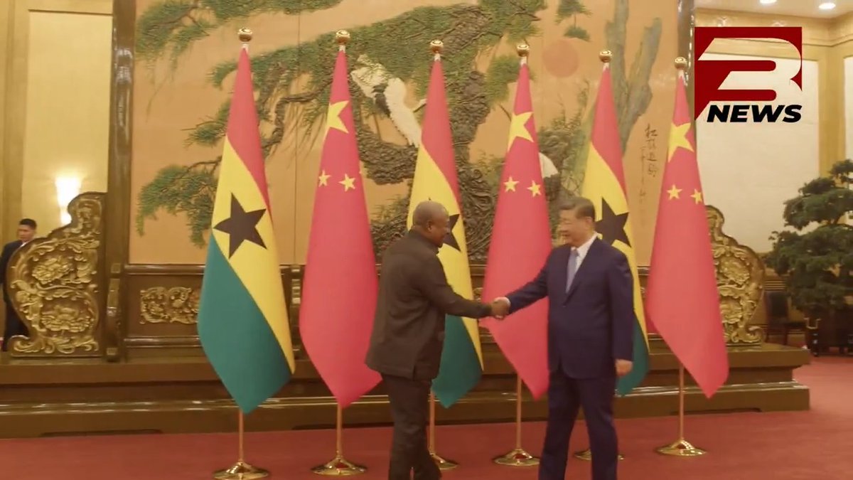 President John Dramani Mahama meets Chinese President Xi Jinping as part of his visit to China. #3NewsGH #TV3GH