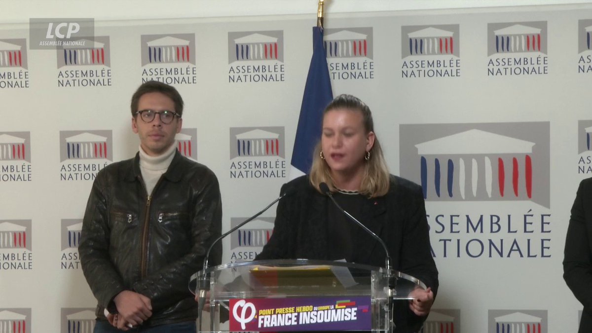 "Nous redisons qu'Emmanuel Macron doit partir et nous allons redéposer une motion de destitution", affirme la présidente des députés LFI Mathilde Panot. #DirectAN