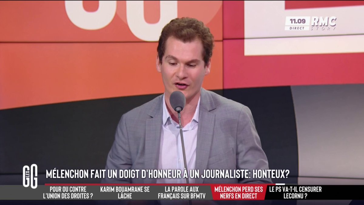 🎙️ Le doigt d’honneur de Jean-Luc Mélenchon à un journaliste 🗣️ Jean-Loup Bonnamy : "Ça fait 30 ans que les médias font un doigt d'honneur aux Français par la nullité du système médiatique... Mélenchon a, en quelque sorte, vengé les Français ! Bravo Jean-Luc !" #GGRMC