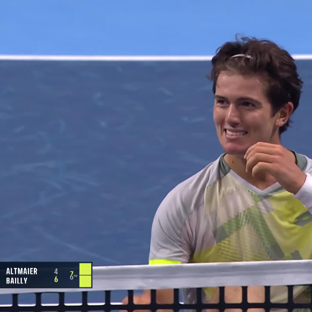 First ATP Tour W for Gilles-Arnaud Bailly 🇧🇪 The 20-year-old qualifier takes down Altmaier 6-4 6-7 6-3 for the biggest win of his career so far 👏 #BNPPFEuropeanOpen