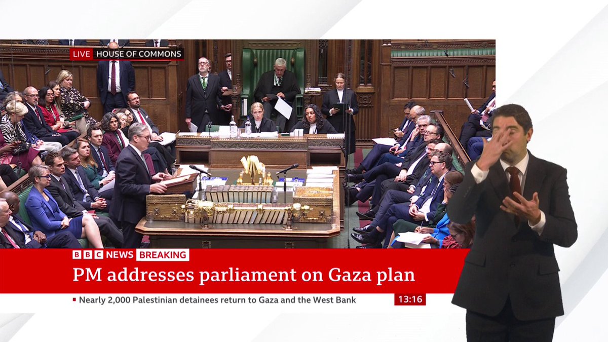 "Let no-one be in any doubt, none of this would have been possible without President Trump" PM Keir Starmer pays tribute to the US president's role in the Gaza ceasefire Follow live: