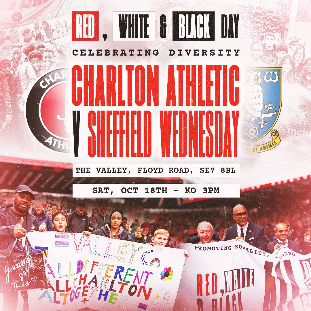 Celebrating more than 30 years of Red, White and Black Day ๐ #cafc | Charlton Athletic Community Trust | Uni of Greenwich