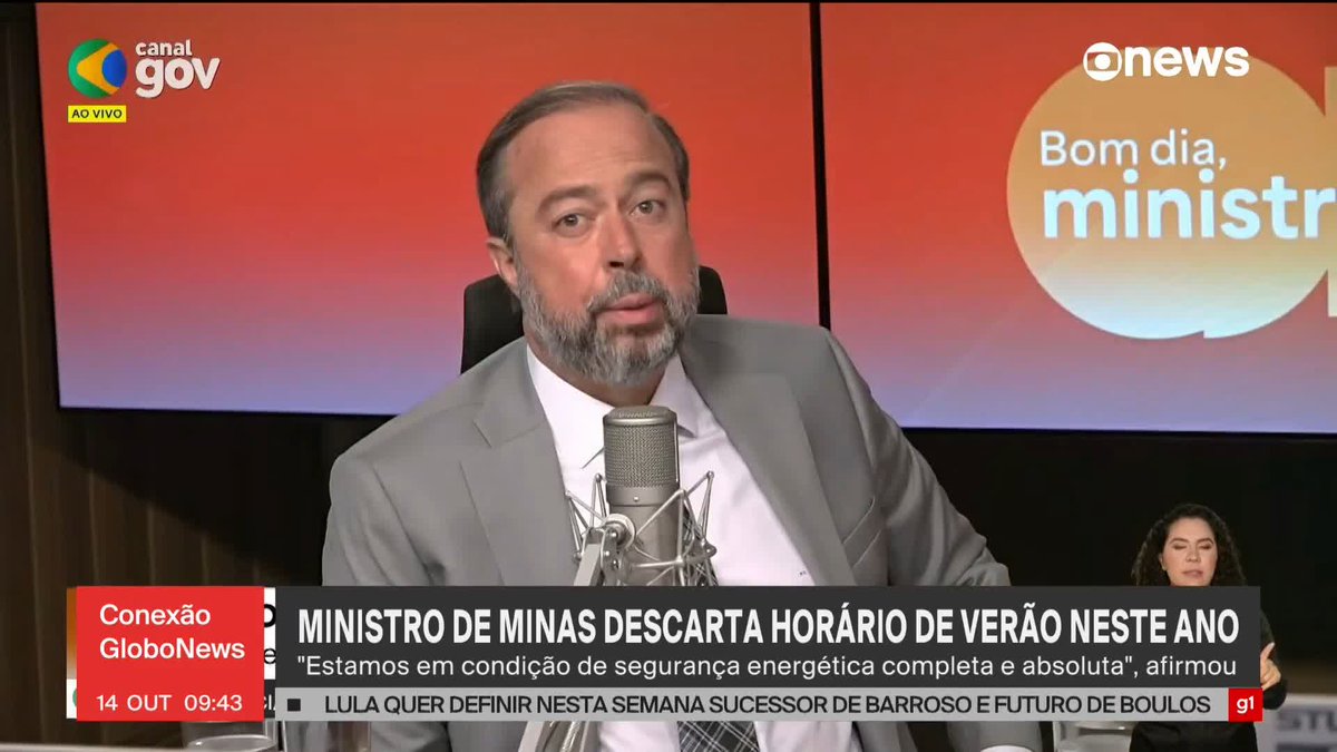 Ministro de Minas e Energia descarta horário de verão em 2025. #ConexãoGloboNews ➡️ Assista à #GloboNews: