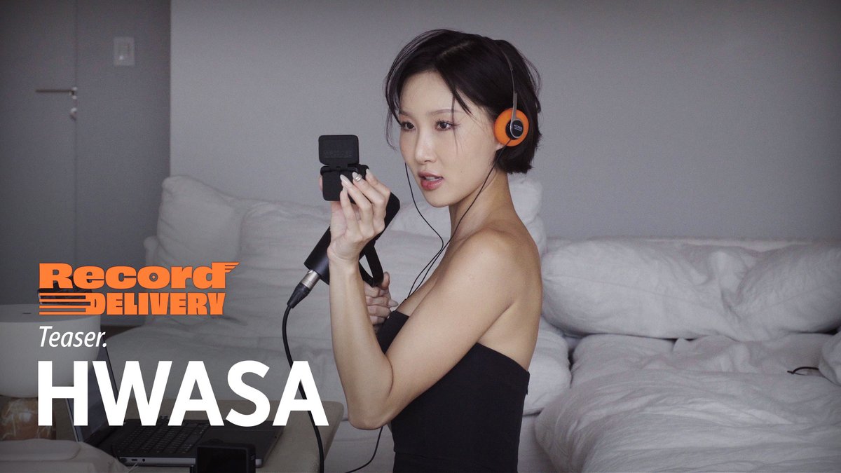 #화사 의 ‘Good Goodbye’ 셀프캠 레코딩📦🎤 바로 내일! 원더케이 라이브에 #레코드딜리버리 가 도착합니다✨ #HWASA #GoodGoodbye P NATION #Record_Delivery Teaser 👉