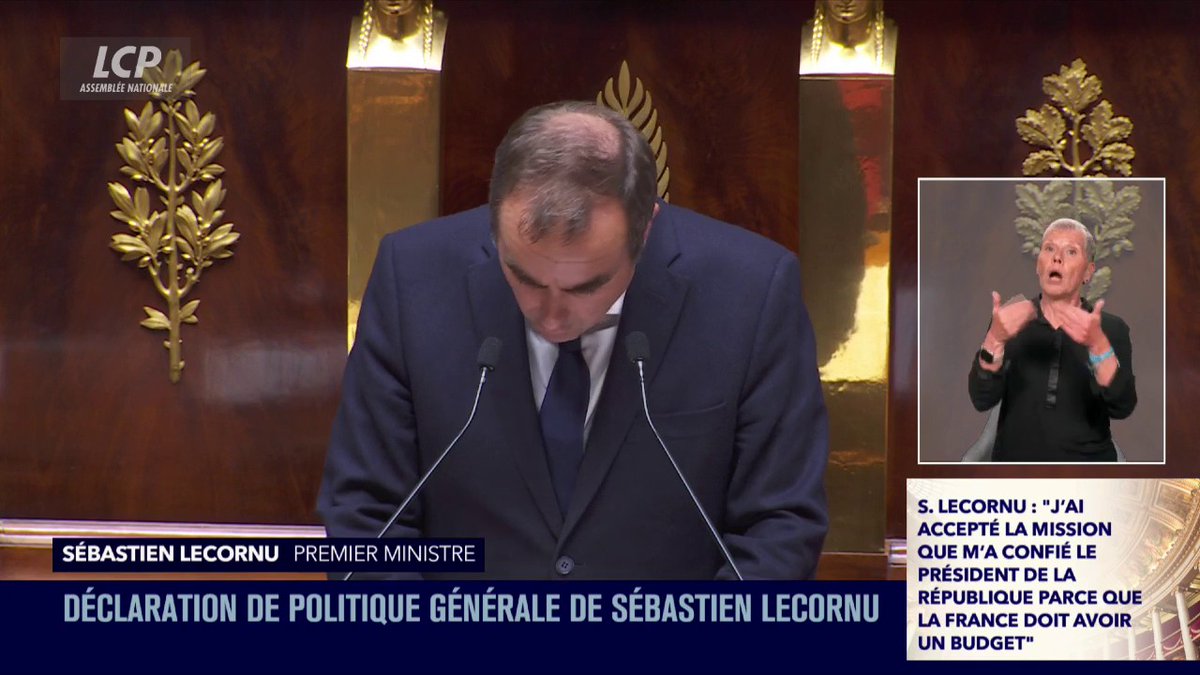 "Le gouvernement proposera, nous débattrons, vous voterez", affirme le Premier ministre Sébastien Lecornu. #DirectAN