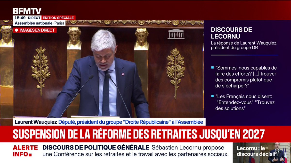 Laurent Wauquiez veut "arrêter l'assistanat et revaloriser le travail" qui, selon lui, "ne paye pas"