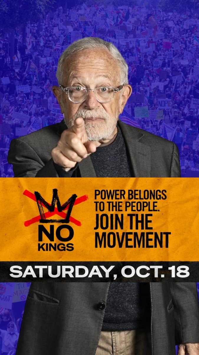 Donald Trump thinks he’s all powerful. It’s up to us to remind him on October 18th that he’s not. We will show him who really has the power in this country — and we will do it peacefully.