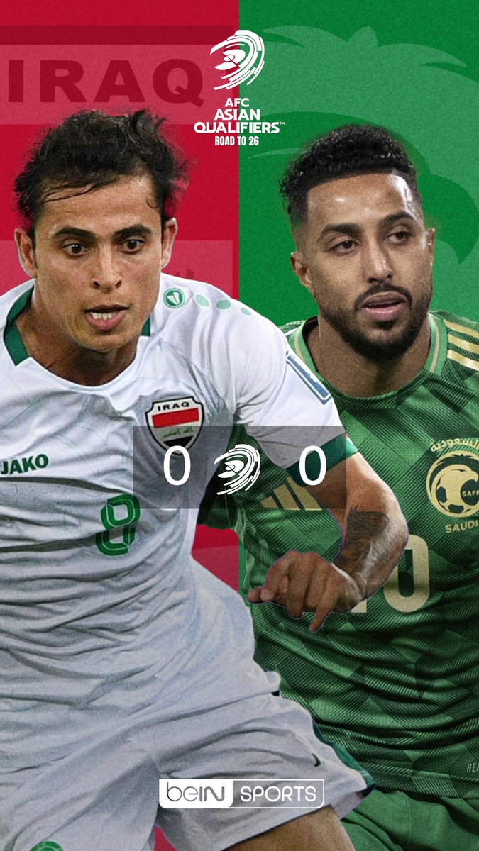 ⁨ 📸🔥 صوّر الشاشة وأخبرنا بنتيجة مباراة اليوم بين المنتخب السعودي ونظيره العراقي 📦 اشترك الآن 👇 🔗 📱 #تصفيات_كأس_العالم2026 | #السعودية_العراق #WorldCupQualifiers2026 | #beINTERACT⁩
