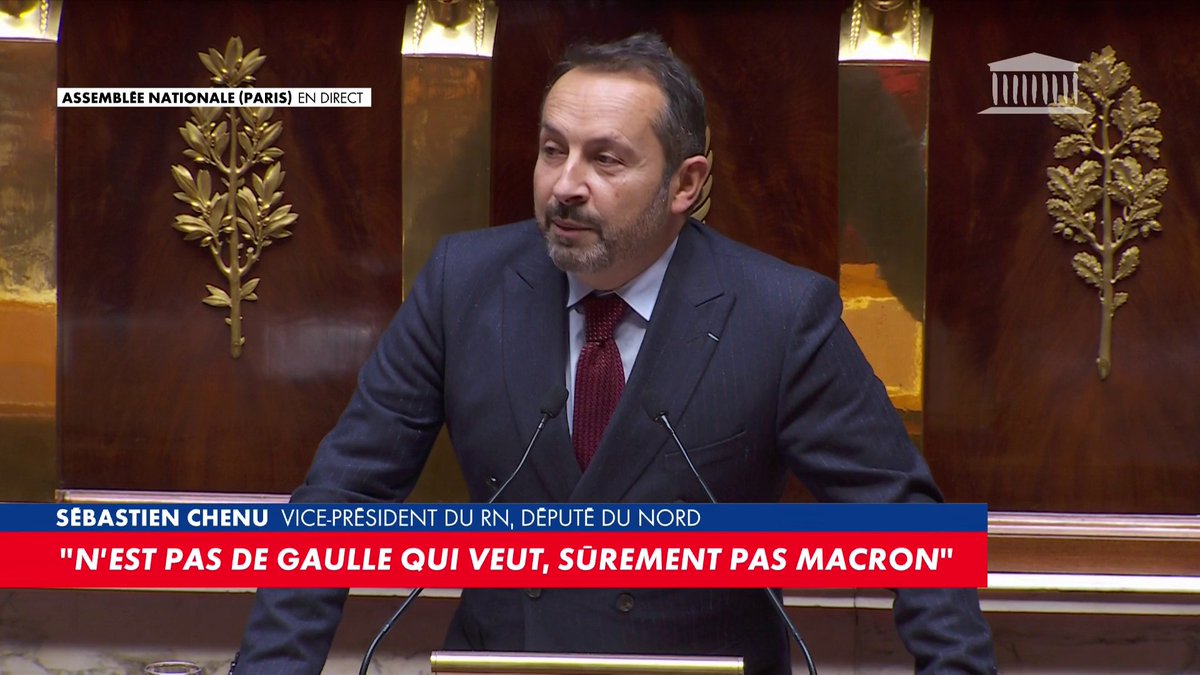 Sébastien Chenu : «Bonjour M. le Premier ministre et nous l'espérons, dès demain, au revoir M. le Premier ministre. Vous nous aviez promis la rupture, nous aurons la continuité, et sans rien résoudre. Ce gouvernement ressemble à celui de l'an I du macronisme.»