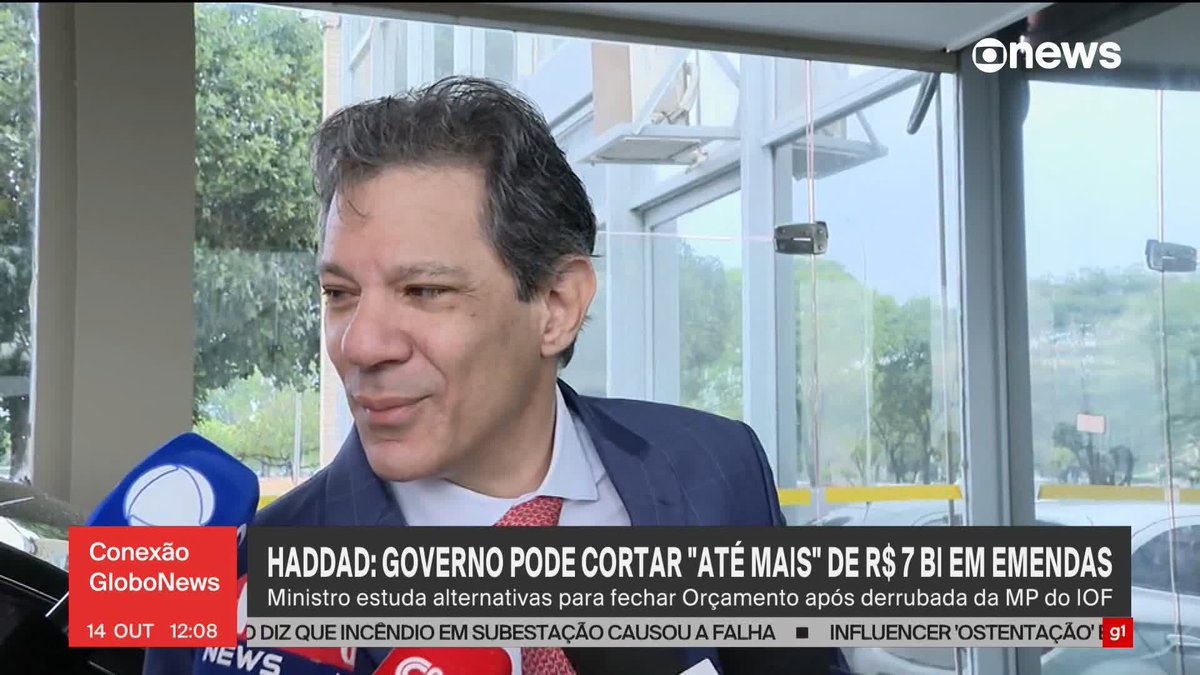 Governo pode cortar mais de R$ 7 bilhões em emendas parlamentares para compor o orçamento de 2026, diz Fernando Haddad. #ConexãoGloboNews ➡️ Assista à #GloboNews: