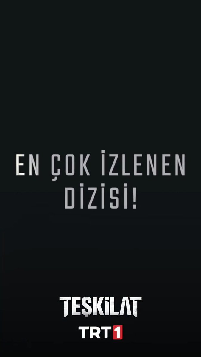Teşkilat, pazar akşamlarının en çok izlenen dizisi olmaya devam ediyor! Teşkilat yeni bölümüyle her pazar 20.00’de TRT 1’de!