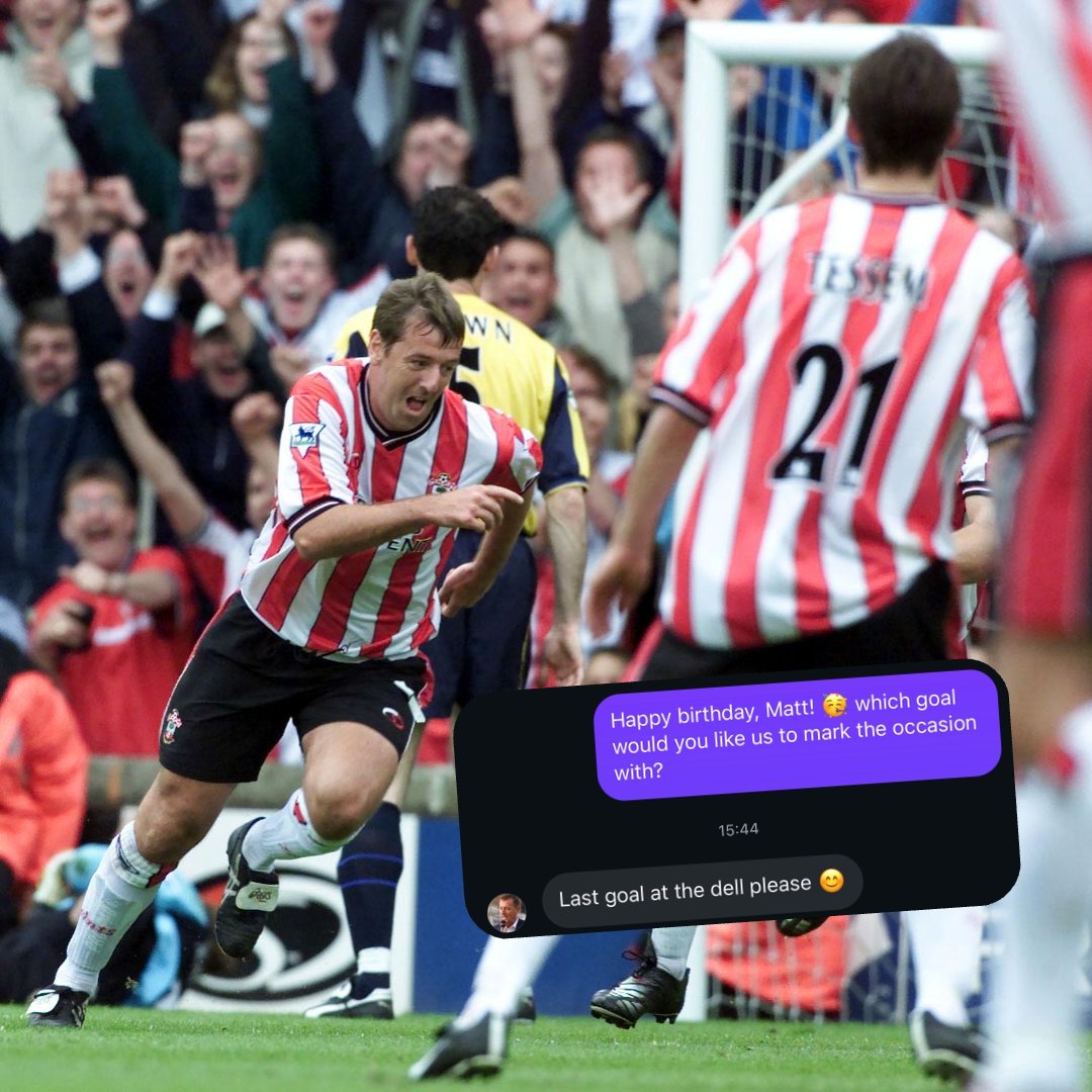 Requested by the man himself 📲 The final goal at The Dell 🥹