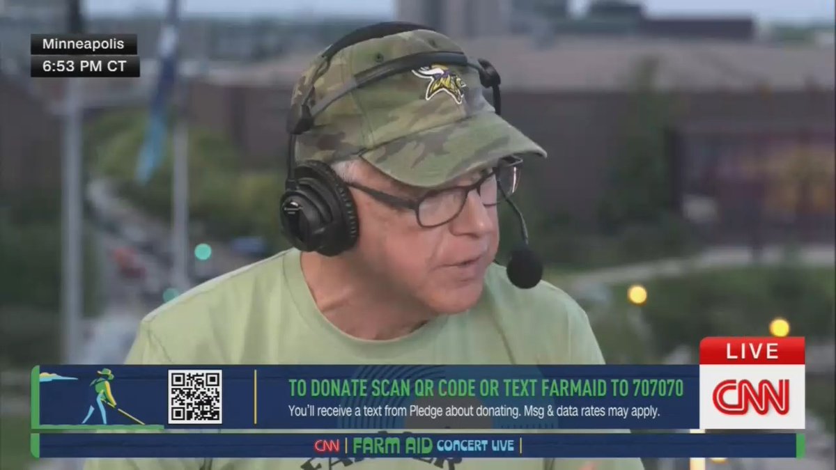 Gov. Walz: The biggest thing is we need markets. We produce more soybeans than we use ourselves. There's going to be soybeans in garages, on the streets, wherever we can put them, because there's nowhere to go and we have to sell them. Second thing is one of the biggest expenses for farm families, healthcare. They're self-employed. $25,000 a year in premiums to buy health care. It's unsustainable.