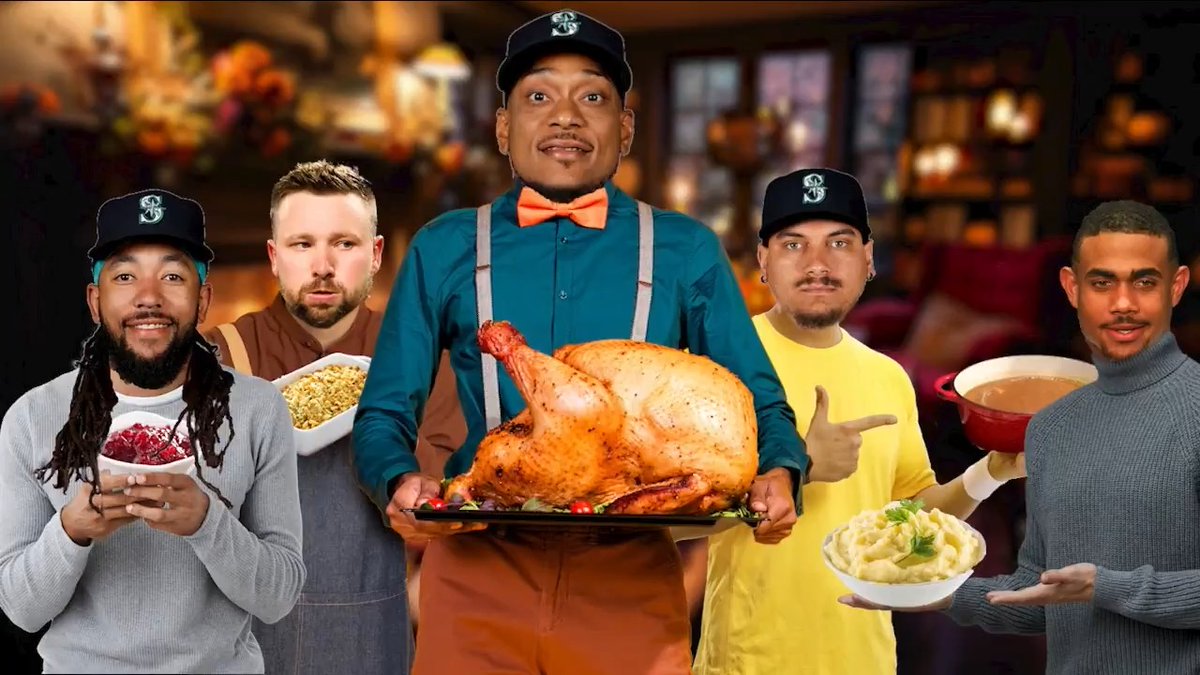 The Seattle Mariners crashed the Blue Jays' Canadian Thanksgiving! 🦃 #MLBCentral | #SeizeTheMoment