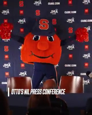 Otto has officially signed with the Syracuse NIL Store becoming the first mascot in history to sign an official NIL deal! 🍊✍️🙌 Otto The Orange has launched a custom apparel collection! A portion of all proceeds will go to the Otto mascot program. ➡️