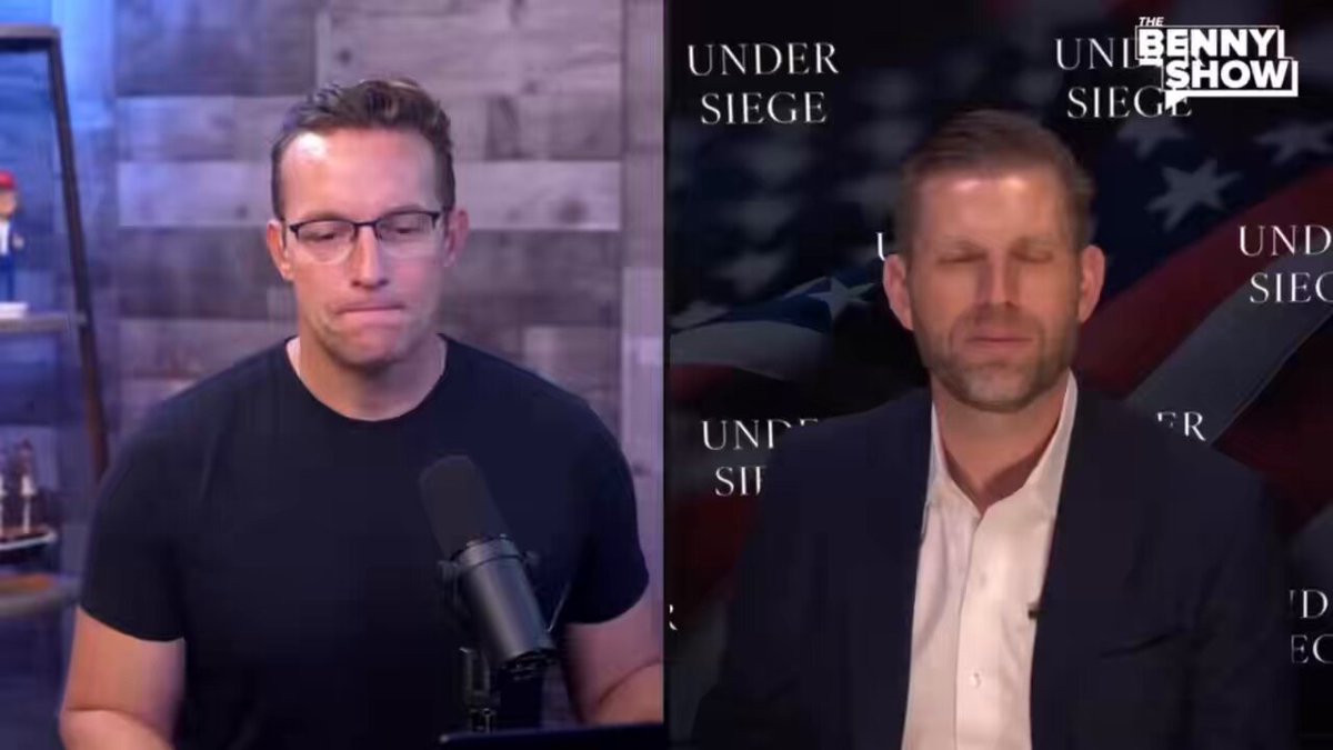 BREAKING: I suggested a Fake News floor for Trump’s presidential library in Miami and Eric Trump immediately confirmed he’s making it happen. It will be sponsored by ABC, CBS, and 60 Minutes, with the infamous edited 60 Minutes Kamala clip on repeat. “I hadn't thought of that, but that's beautiful. We could do a floor dedicated to that. And what we'll do is we'll just roll the 60 minute clip over and over of how they doctored Kamala's interview.” “I will make in honor of Benny Johnson and because I think it's a phenomenal freaking idea that I'm really upset that I didn't think about myself, I will do an entire floor dedicated to the fake news and I'll have a little trademark in your honor, Benny.” “That's a wonderful idea and I promise I will accomplish that for you.”
