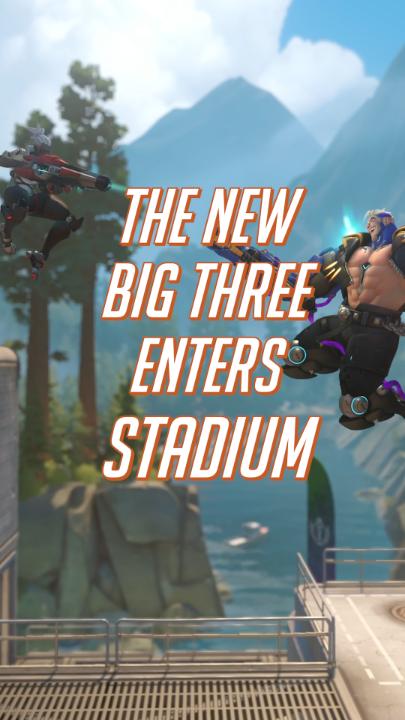 All good things come in three’s 3️⃣🏟️ Try out Sojourn, Torbjörn, and Hazard today when you hop into Stadium during Season 19! 🔥