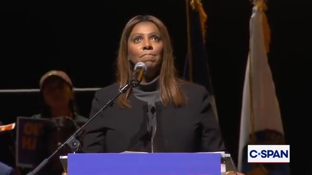 New York AG Tish James following indictment: "I know what it feels like to be attacked for just doing your job. But I also know what it feels like to overcome adversity. And so, I stand on solid rock. And I will not bow. I will not break. I will not bend. I will not capitulate."