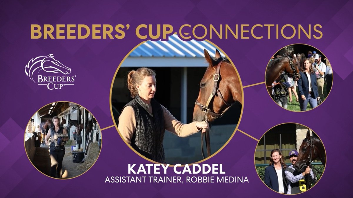 Meet assistant trainer Katey Caddel on this #BreedersCup Connections! Katey always knew she’d build a life around horses, but it was the sense of community within the Thoroughbred industry that made her fall in love with racing. The camaraderie, early mornings and shared passion for the sport drew her to the racetrack and kept her there for good. When trainer Robbie Medina opened his public stable in 2023, Caddel came on board as his assistant trainer and helped build the operation from the ground up. Three years later, the barn is making headlines with Praying, who handed the stable their first ticket to the Breeders' Cup with her win in the #WinAndYoureIn Thoroughbred Club of America Stakes at Keeneland. Produced with TDN