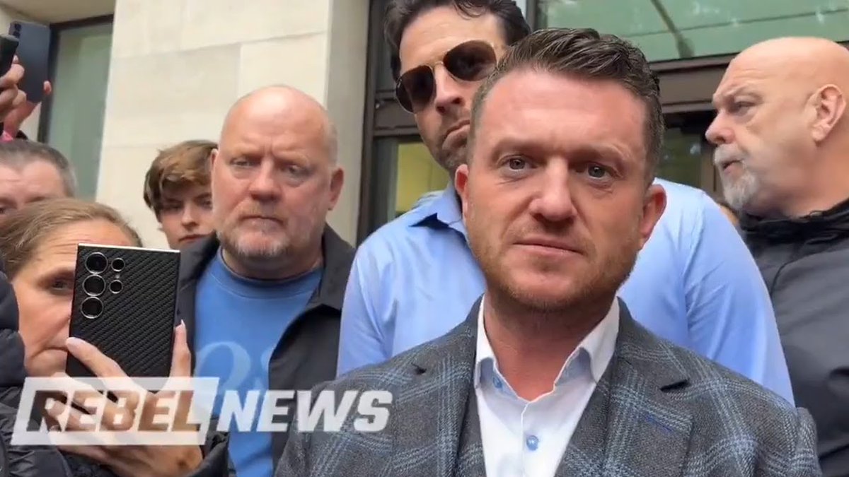 🚨Tommy Robinson 🇬🇧 speaks out after facing charges under Terrorism Act Authorities previously charged Tommy in 2024 under the U.K.'s Terrorism Act after he refused to provide law enforcement with his phone pin during a police stop. British journalist and activist Tommy Robinson spoke with the media outside the Westminster Magistrates’ Court on Tuesday morning following his hearing for charges under the U.K.'s Terrorism Act. Tommy was stopped in July of 2024 by Kent Police at the Channel Tunnel terminal in Folkestone while attempting to leave the U.K. en route to Spain. Officers demanded to see his phone, which Tommy refused, citing the need to protect confidential sources and journalistic materials. Tommy's charge isn't related to committing or planning any terrorist attack, but rather for allegedly obstructing a counter-terrorism examination at a U.K. border point. "They arrested me under terrorism legislation, which is where they're meant to find out if I'm a terrorist. All they asked me about, all they asked me about, was my political beliefs," he said. "They didn't ask me about anything to do with violence, terrorism ... they just asked me abut my legal, lawful, legitimate political beliefs, which is what this is about," Tommy continued. "It's about detaining me, because I'm Tommy Robinson, and because I'm outspoken on subjects such as Islam," he said. "As I said, there's a war against citizen journalism being fought by the state," Tommy added. Tommy is expected to face sentencing on November 4, 2025.