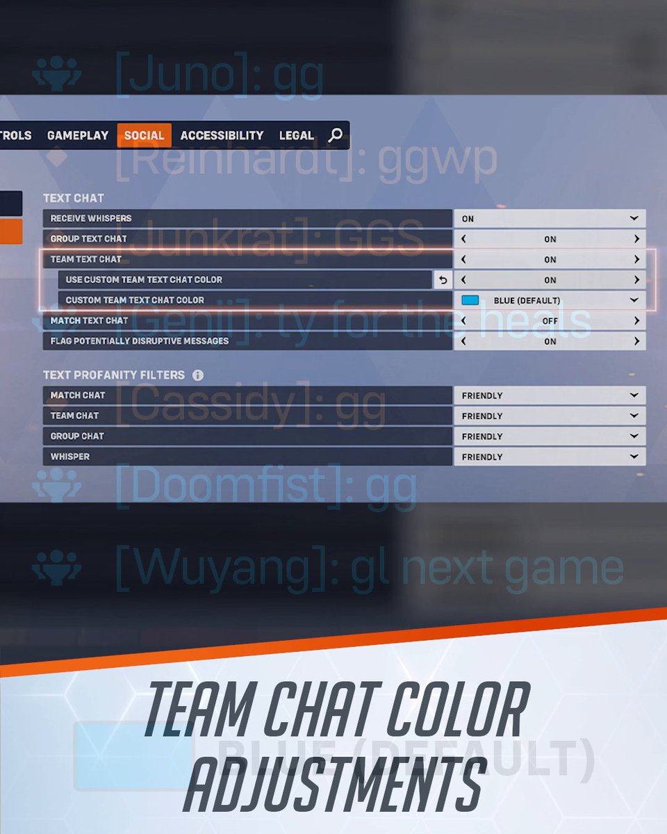 W's in the chat 🎨 Now you can add more contrast and clarity to your Team Text chat. Try out all the new colors when you hop into Season 19 today 🖍️
