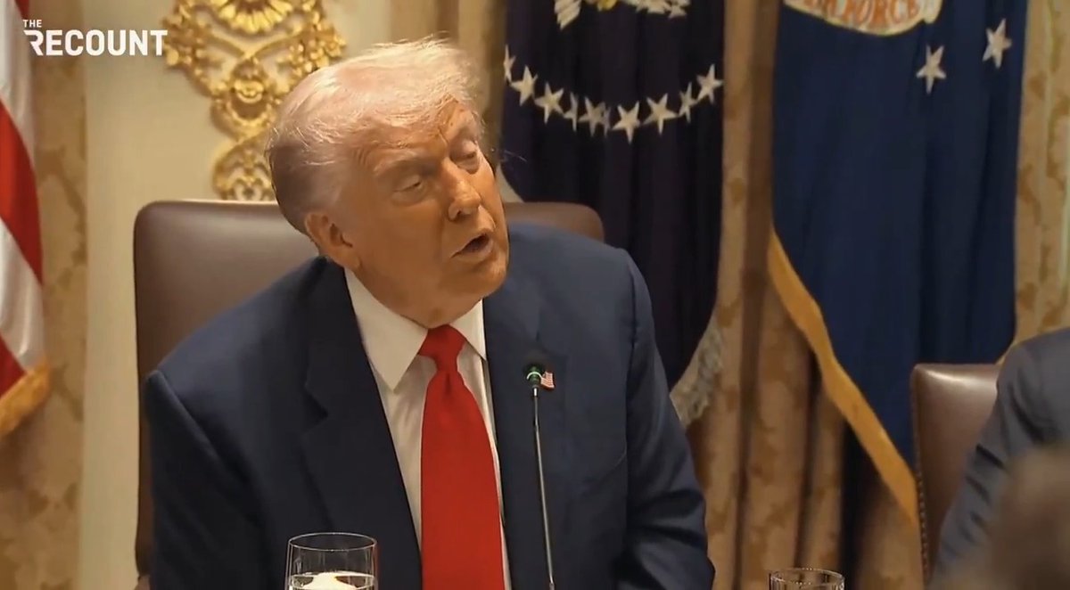 “After what you did with [George] Stephanopoulos to the vice president of the United States, I don’t take questions from ABC ‘Fake News.’” — Trump refuses to take a question from an ABC News reporter because of Stephanopoulos’ interview with JD Vance on Sunday