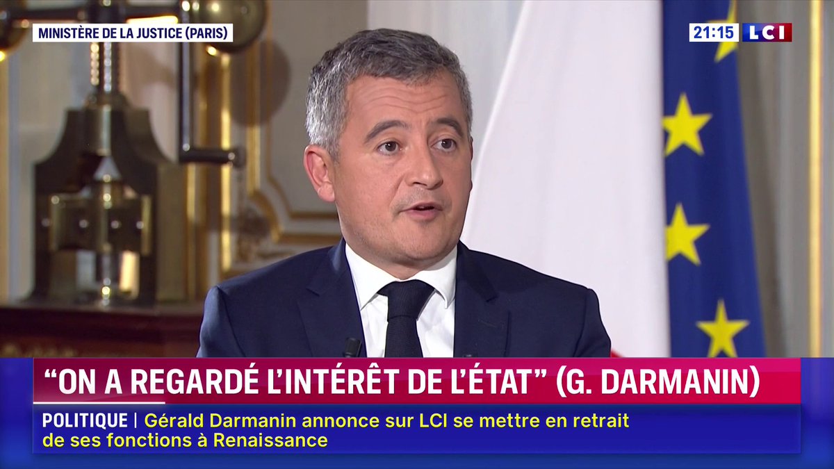 🗣️ "Je n'adhère plus aujourd'hui à un parti politique parce que je crois qu'ils ont failli, et je prends ma part de responsabilité, à montrer qu'ils avaient comme conscience l'intérêt général." 🔴 Gérald Darmanin (Gérald DARMANIN), invité de Darius Rochebin