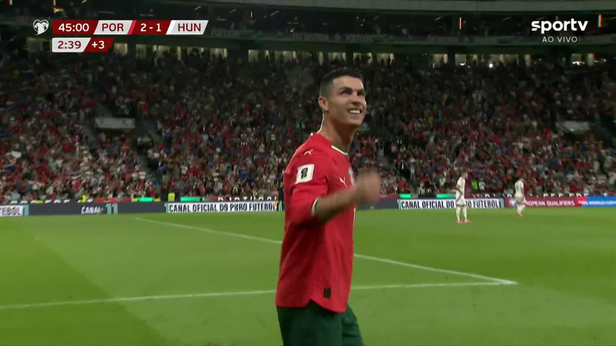 Mais um do homem! Com dois de Cristiano Ronaldo, Portugal vira sobre a Hungria.
