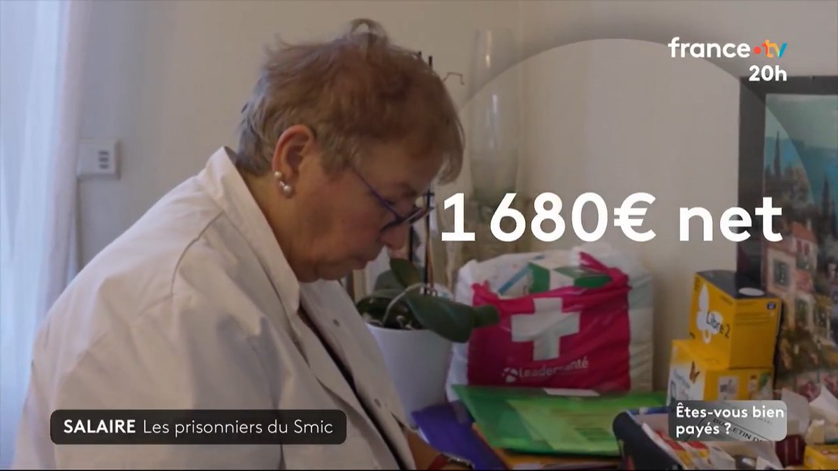 💸 DOCUMENT #JT20h : au secours, je suis bloqué au SMIC Thiaba (caissière) et Thérèse (aide-soignante) partagent la même difficultés : vivre avec un bas salaire qui ne cesse de stagner.