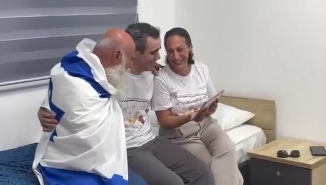 Omri Miran was kidnapped when his youngest daughter was only 6 months old. He missed her first steps and her first words. He missed so many precious moments with both of his daughters. But his wife always believed he'd come home, and prepared a video so he could see those moments when he returned. Here is his reaction.