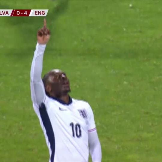 Ebere Eze closes out England's five-star show in Latvia 🏴󠁧󠁢󠁥󠁮󠁧󠁿🌟 #EuropeanQualifiers | #SSFootball