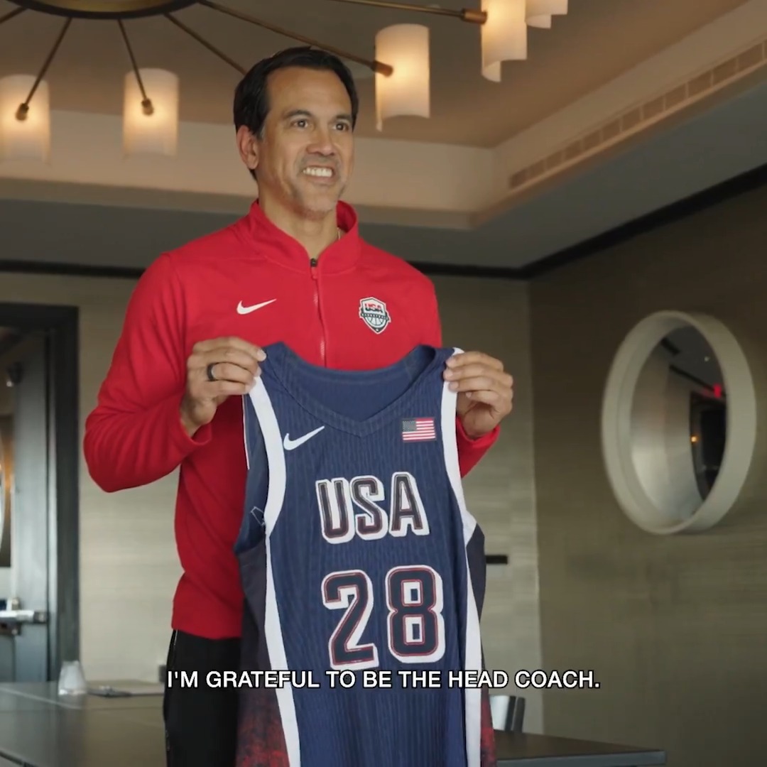 Erik Spoelstra - Head Coach of USA Basketball 🇺🇸 We couldn’t be prouder. #USABMNT