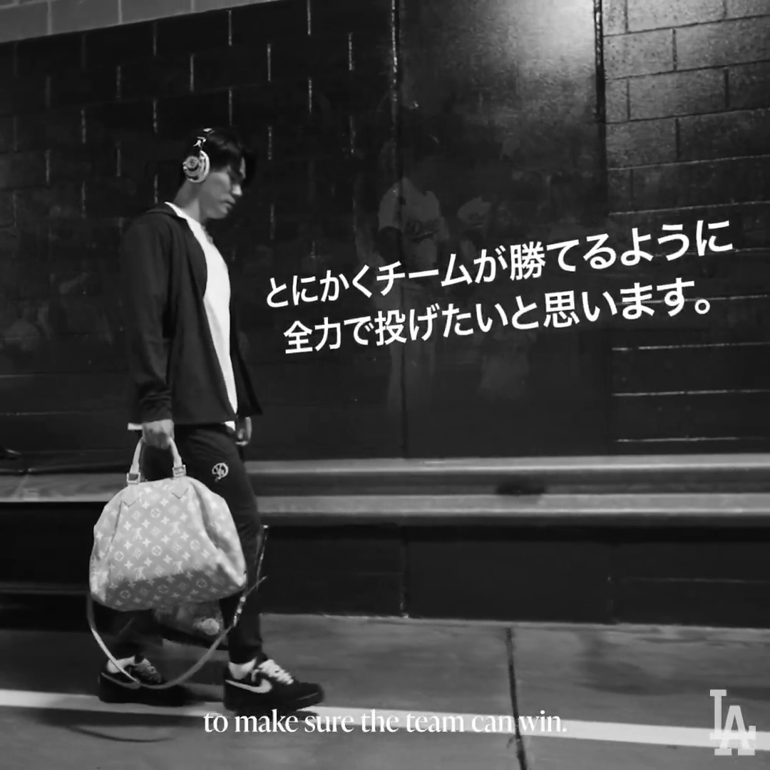 "Losing isn't an option." Go get 'em, Yoshinobu.