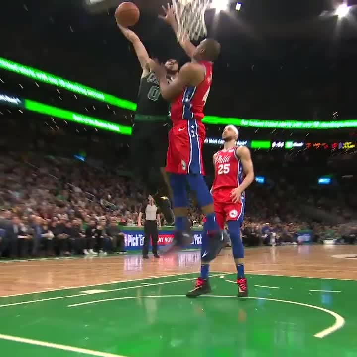 Jaylen Brown when he sees Al Horford alone in the paint this season