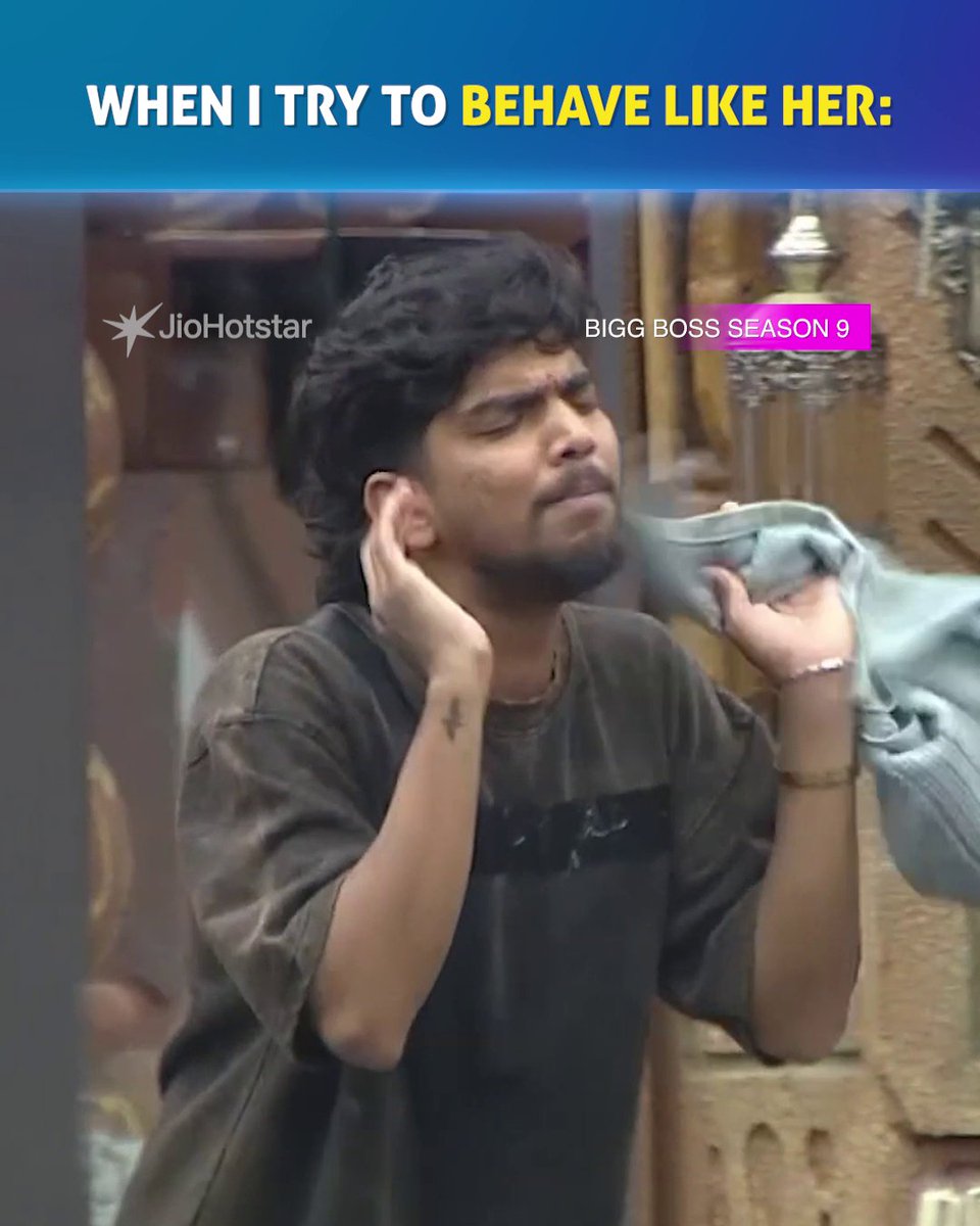 Behave like who?? #Anshida from last season?? 🤣🤣🤣🤣🤣🤣 It is BIG joke bro! #BiggBoss9Tamil #BiggBossTamil9