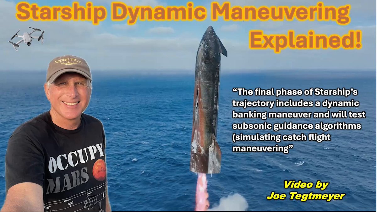 During Starship Flight 11, one interesting test that was completed was a "Dynamic Banking Maneuver" but, what exactly was this and why did SpaceX need to test this flight maneuver? Here is a short discussion and thanks to supporting work by The Space Engineer TheSpaceEngineer who did some great research on the maneuver over the Indian Ocean, we can better understand what a future starship return to the launch site might look like. Check it out! Ellie in Space 🚀💫