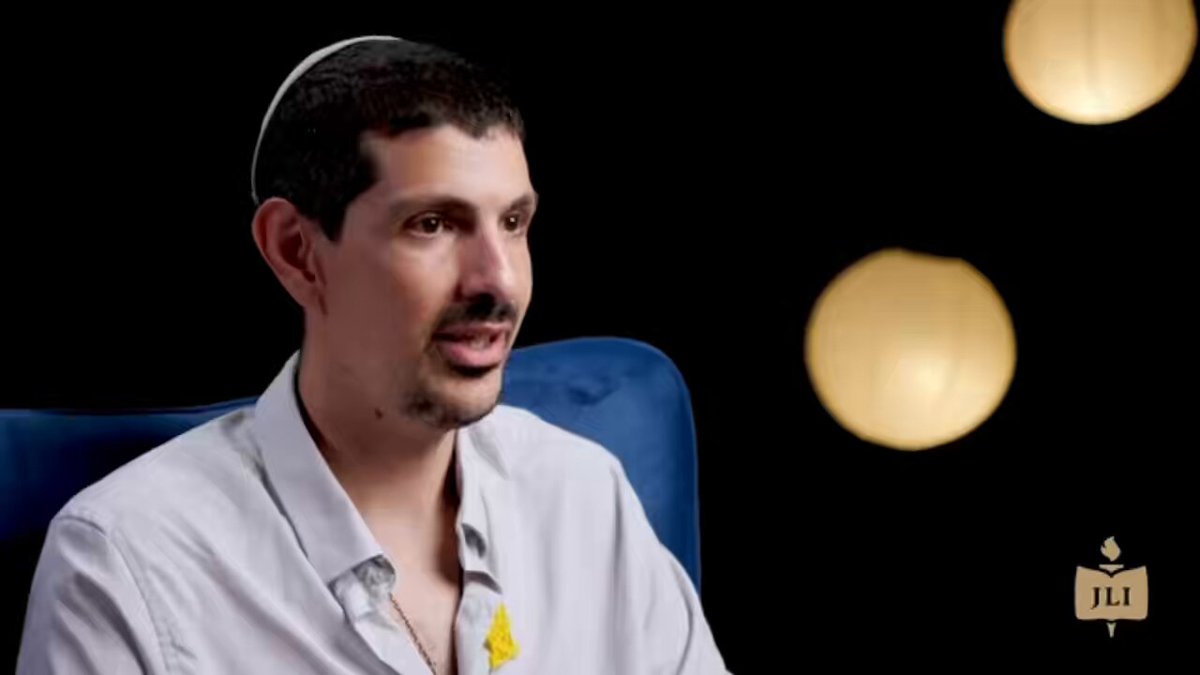 “Hersh kept repeating a mantra. He said, “If you can find your why in life, you can do anything." I knew right away my why. My Almog, my son” —Or Levy 🎥: JLI (full interview linked in replies)