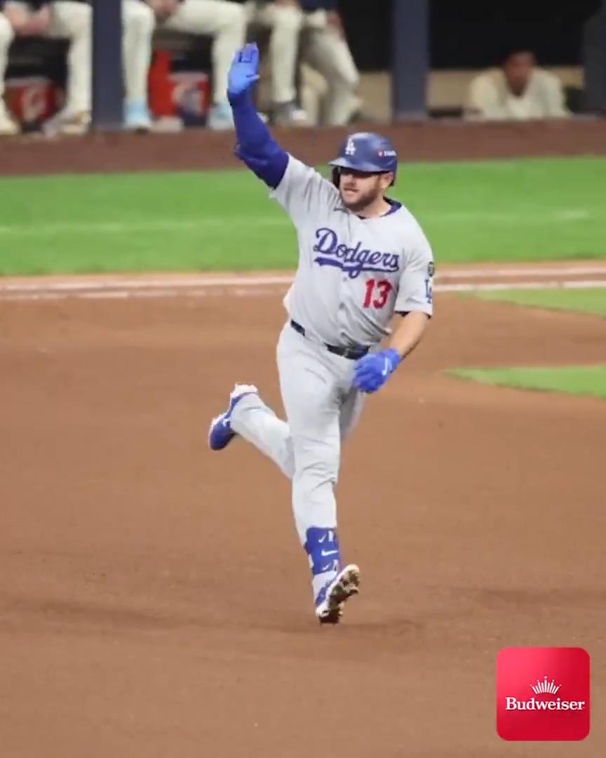 Max Muncy's 14th career #Postseason homer is the most in Dodgers history! (MLB x @BudweiserUSA)