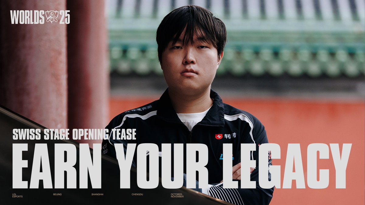 15 years of Worlds lead up to this: The best teams from around the globe face off in the Swiss Stage, all with one ultimate goal: Lifting the Summoner's Cup. This is #Worlds2025. This is where you Earn Your Legacy.