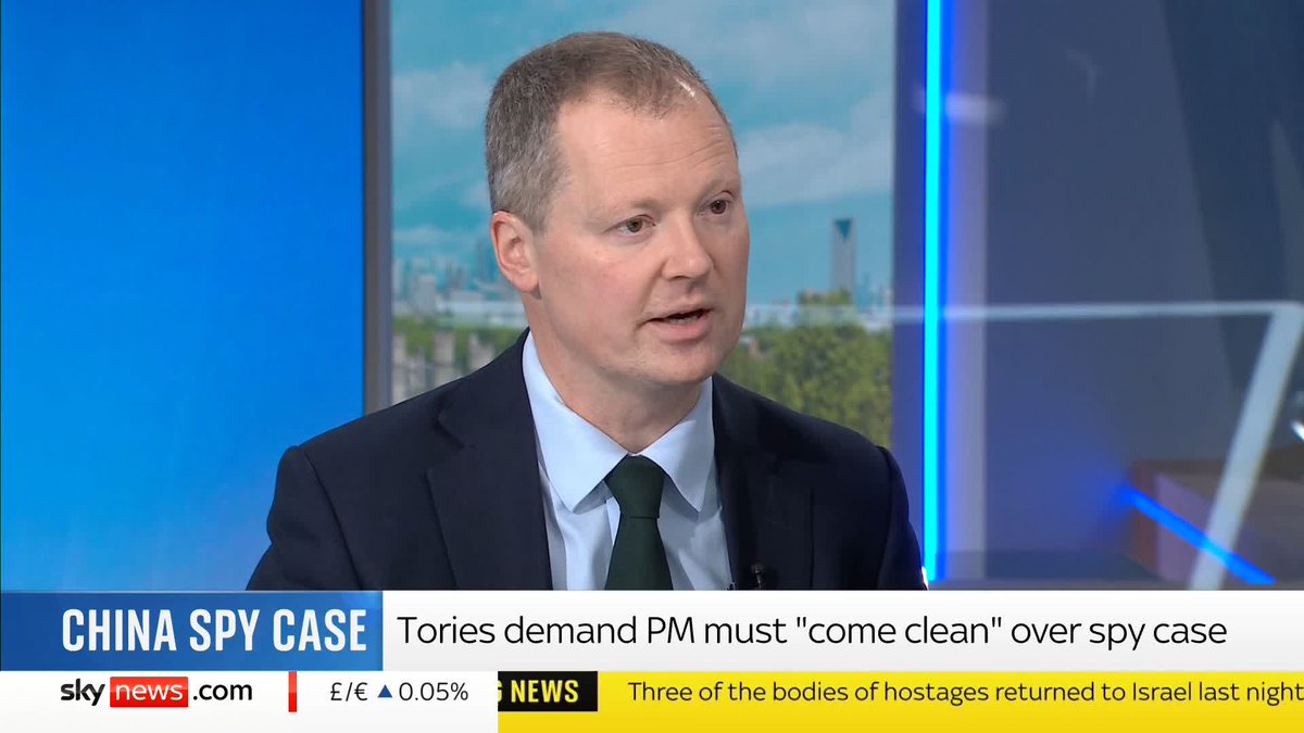 Shadow minister Neil O'Brien has criticised the government for their handling of a case against two men accused of spying for China. He spoke to Matt Barbet about the case which has now collapsed. 📺 Sky 501 & YT